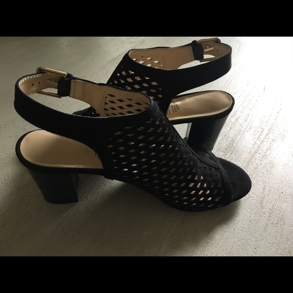 Liz Claiborne 9.5 M Black Cage Booties